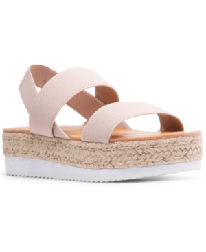 Madden Girl Bowie Stretch Platform Espadrille Sandals