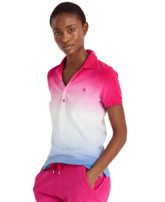 Ralph lauren dip dyed polo shirt on sale