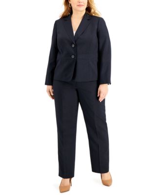 macy's plus size dressy pant suits