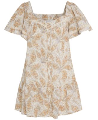 RAHI - Printed Lace-Trim Dress