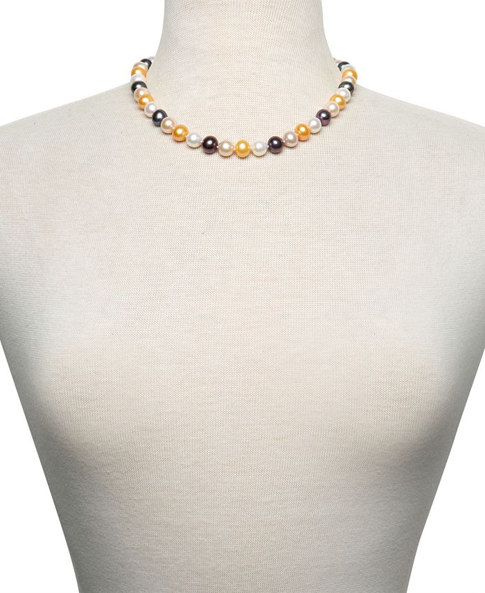 Macy's Multicolor Cultured Freshwater Pearl (91/2101/2mm) 171/2