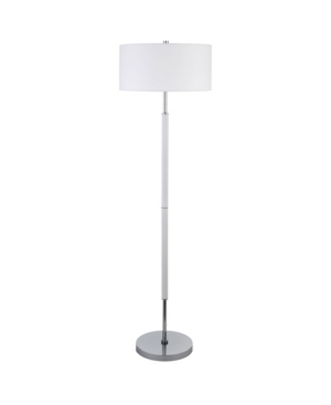 Shop Hudson & Canal Simone 2-bulb Floor Lamp In Silver-tone