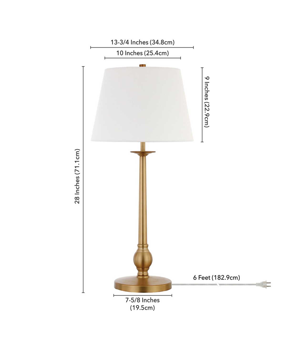 Hudson & Canal Wilmer Table Lamp In Brass