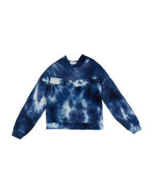 Big Girls Long Sleeve Tie Dye Pullover Hoodie Top