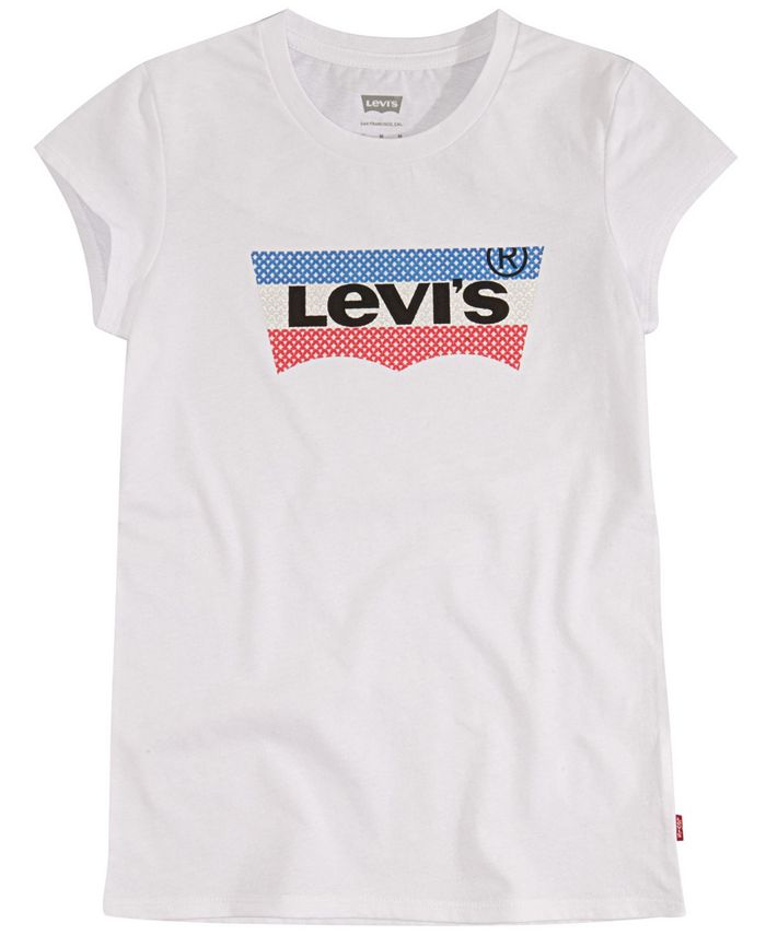Levi's Big Girls Metallic Logo T-shirt - Macy's