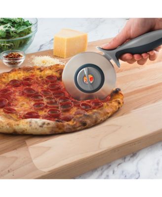 Food Prep 2 in 1 Pizza Wheel Utensil for Meal Prep Dough Pizza Pie and Pastry Cutter with Two Blades
