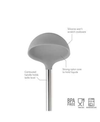 Silicone Ladle With Stainless Steel Handle