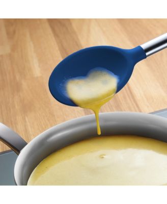 Silicone Mixing Spoon With Stainless Steel Handle
