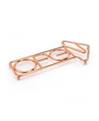 Tovolo - Open Sign Trivet, steel cooling rack for countertops & kitchen tables, funny potholder or d&eacute;cor item for any kitchen, easy to clean & safe for most cookware