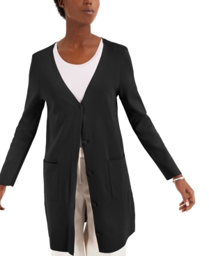 Alfani Button-Front Long Cardigan Created for Macy's
