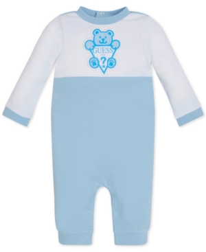 Guess Baby Boys & Girls Colorblocked Logo Cotton Coverall