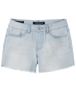 Calvin Klein Big Girls Cut Off Boyfriend Shorts
