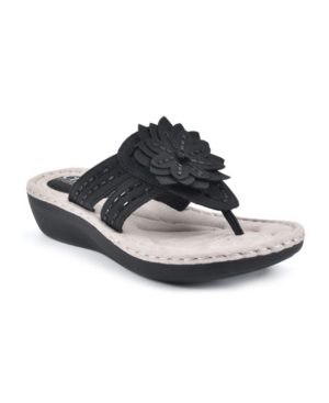 Cliffs by White Mountain Women's Cupcake Ii Thong Comfort Sandals Women's Shoes