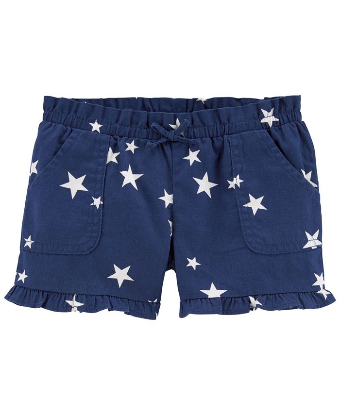 Carter's Toddler Girls Star Pull-On Poplin Shorts - Macy's
