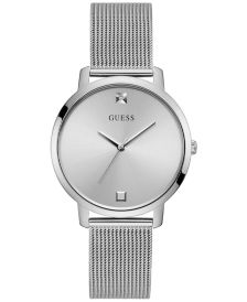 Women's Diamond-Accent Stainless Steel Mesh Bracelet Watch 40mm