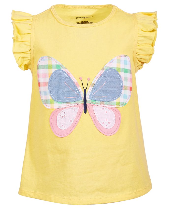 First Impressions Baby Girls Garden Butterfly Tee, Created for Macy's ...