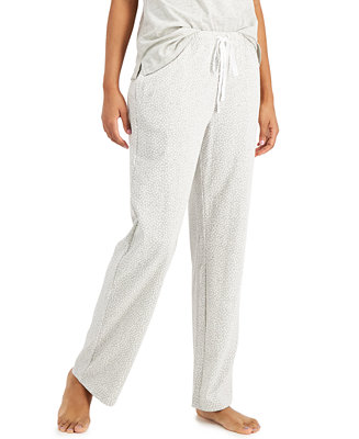 Charter Club Cotton Knit Pajama Pants, Created for Macy's - Macy's