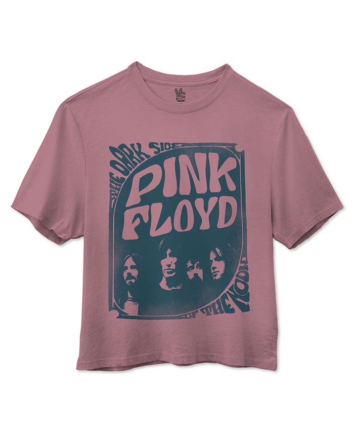 Junk Food Women's Cotton Pink Floyd Cropped Crewneck T-Shirt - Macy's