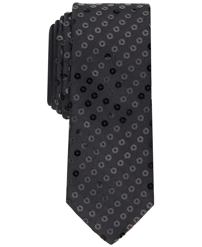 INC International Concepts INC Men's Solid Sequin Tie, Created for Macy ...