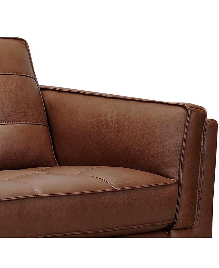 Furniture Kavier 90" Leather Sofa with Power Foot Rest, Created for