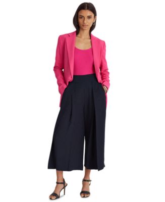 Lauren Ralph Lauren Georgette Wide-Leg Pants - Macy's