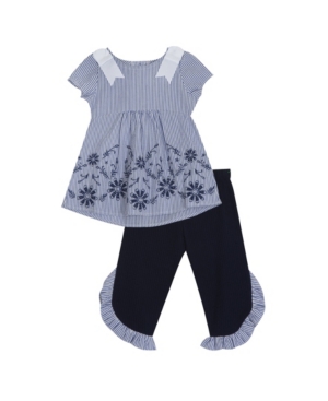 Little Girls Embroidered Legging Set