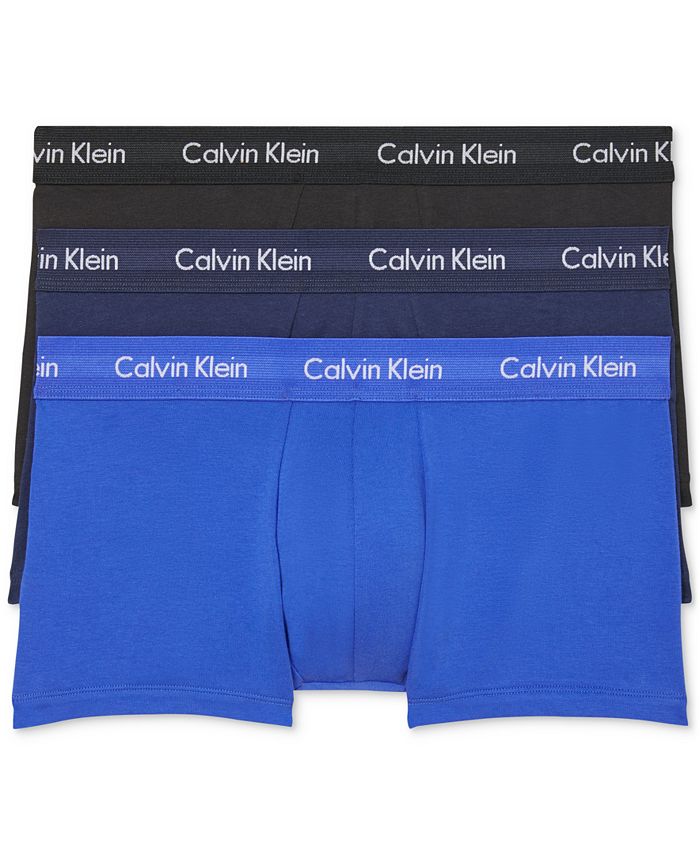 Mens Calvin Klein black Stretch-Cotton Thong Briefs (Pack Of 2)