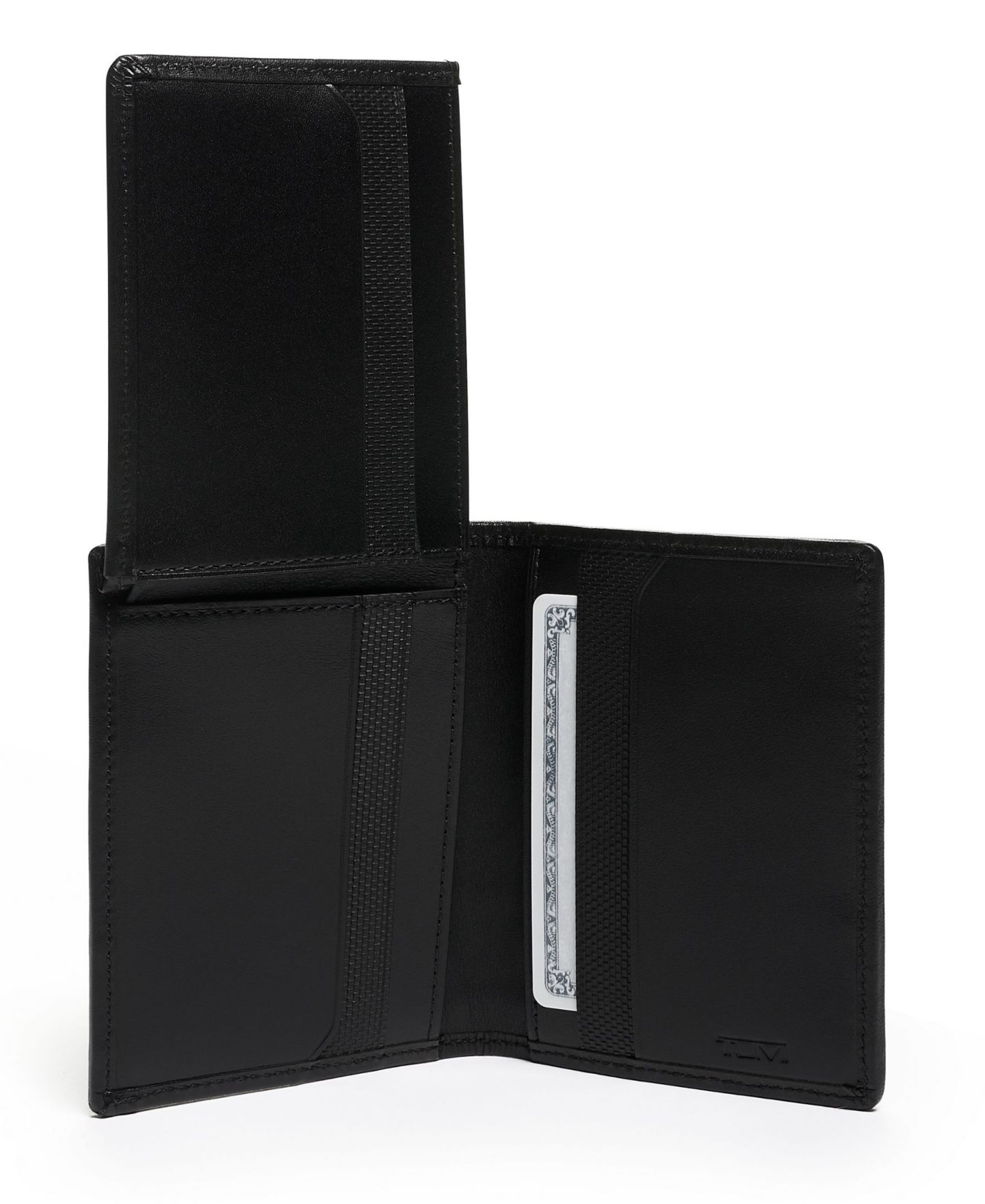 Мужской кошелёк Tumi Alpha SLG L-Fold Wallet, цвет: Чёрный — фото 2
