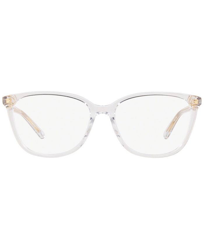 Michael Kors Women's Santa Clara Rectangle Eyeglasses, MK4067U55-O - Macy's