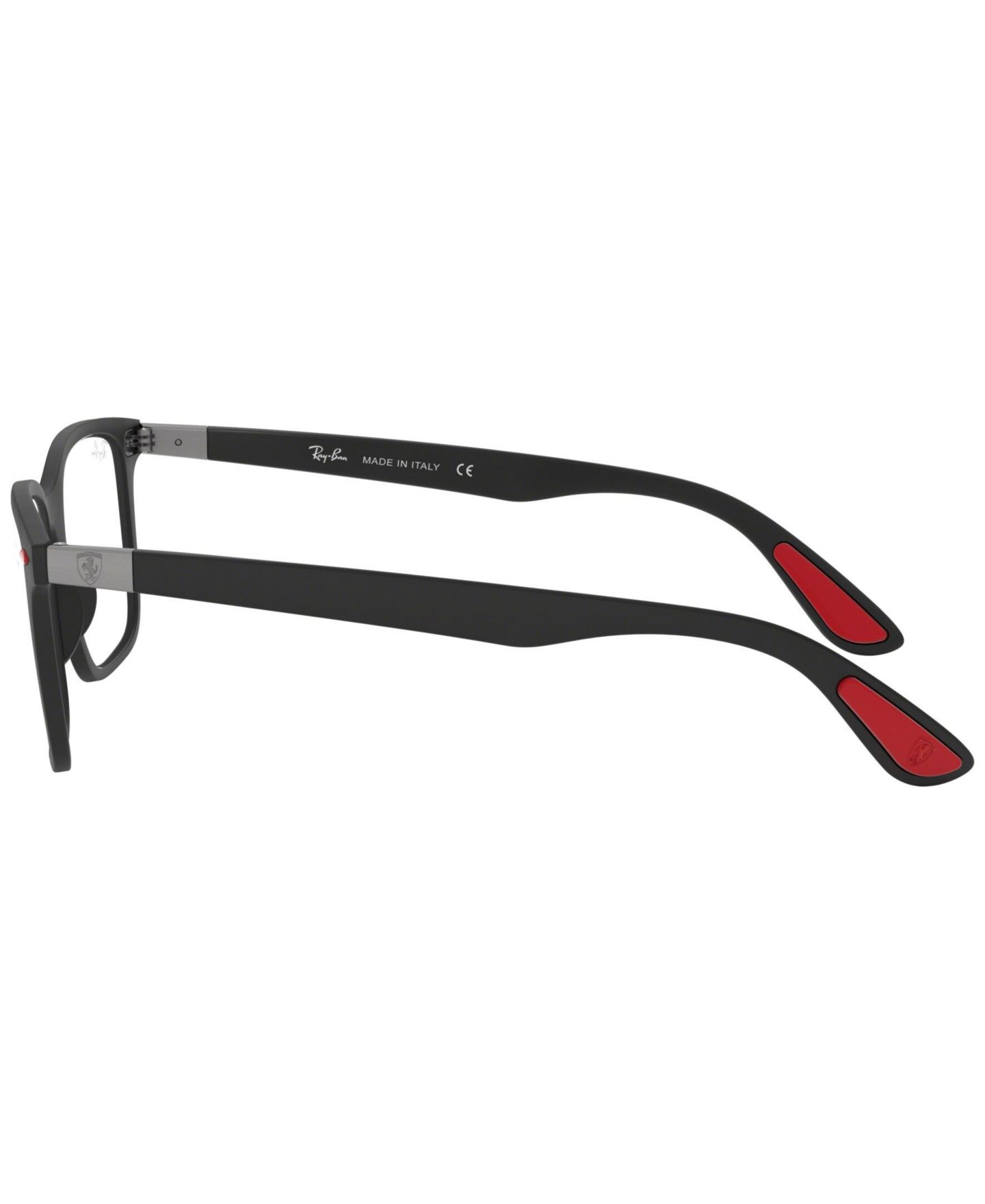 Очки Ray-Ban Unisex Square Innovative Material RB7144M Scuderia Ferrari Collection Eyeglasses, цвет: Матовый чёрный — фото 3