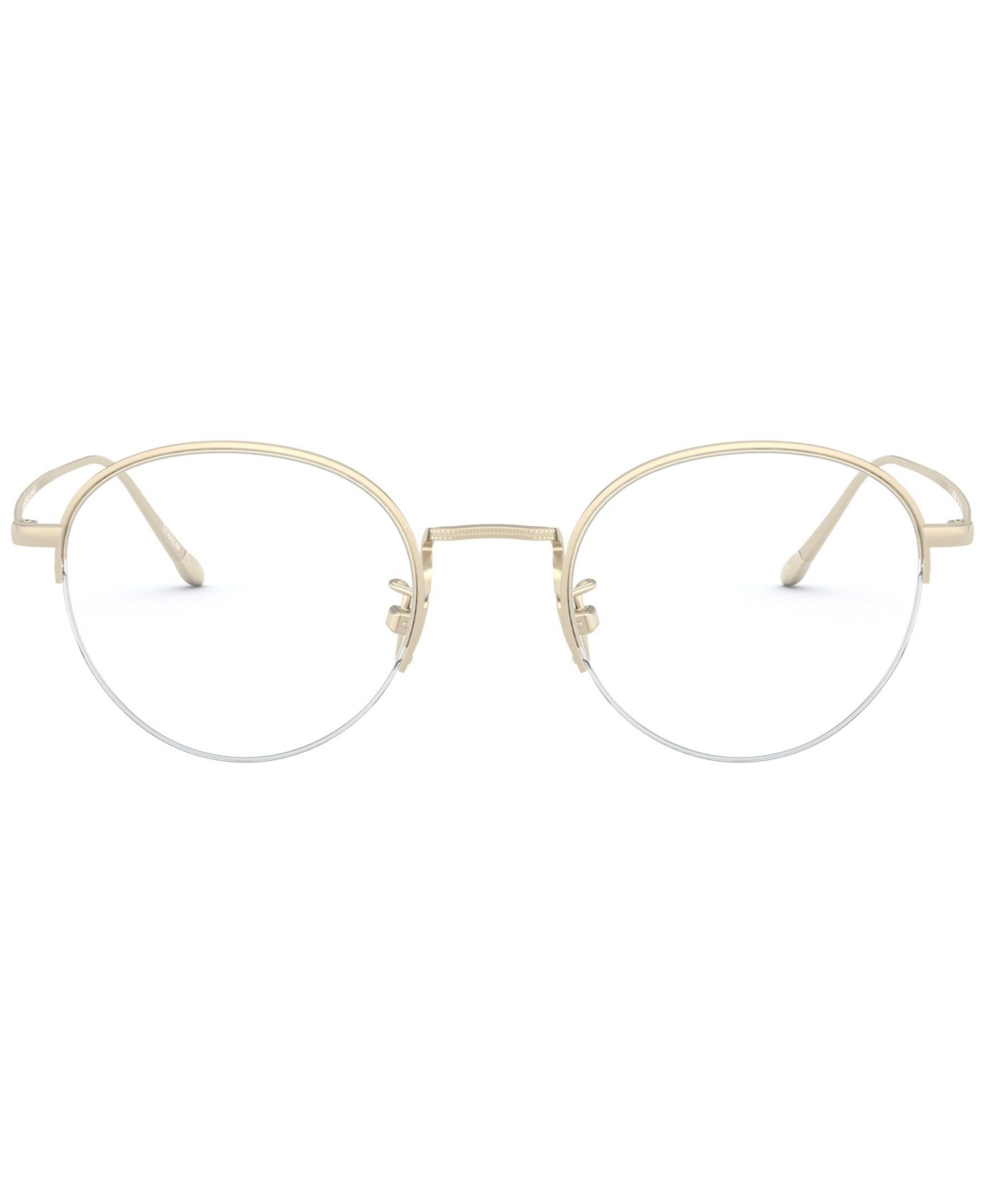 Giorgio Armani AR5098T Men's Round Eyeglasses - Gold-Tone