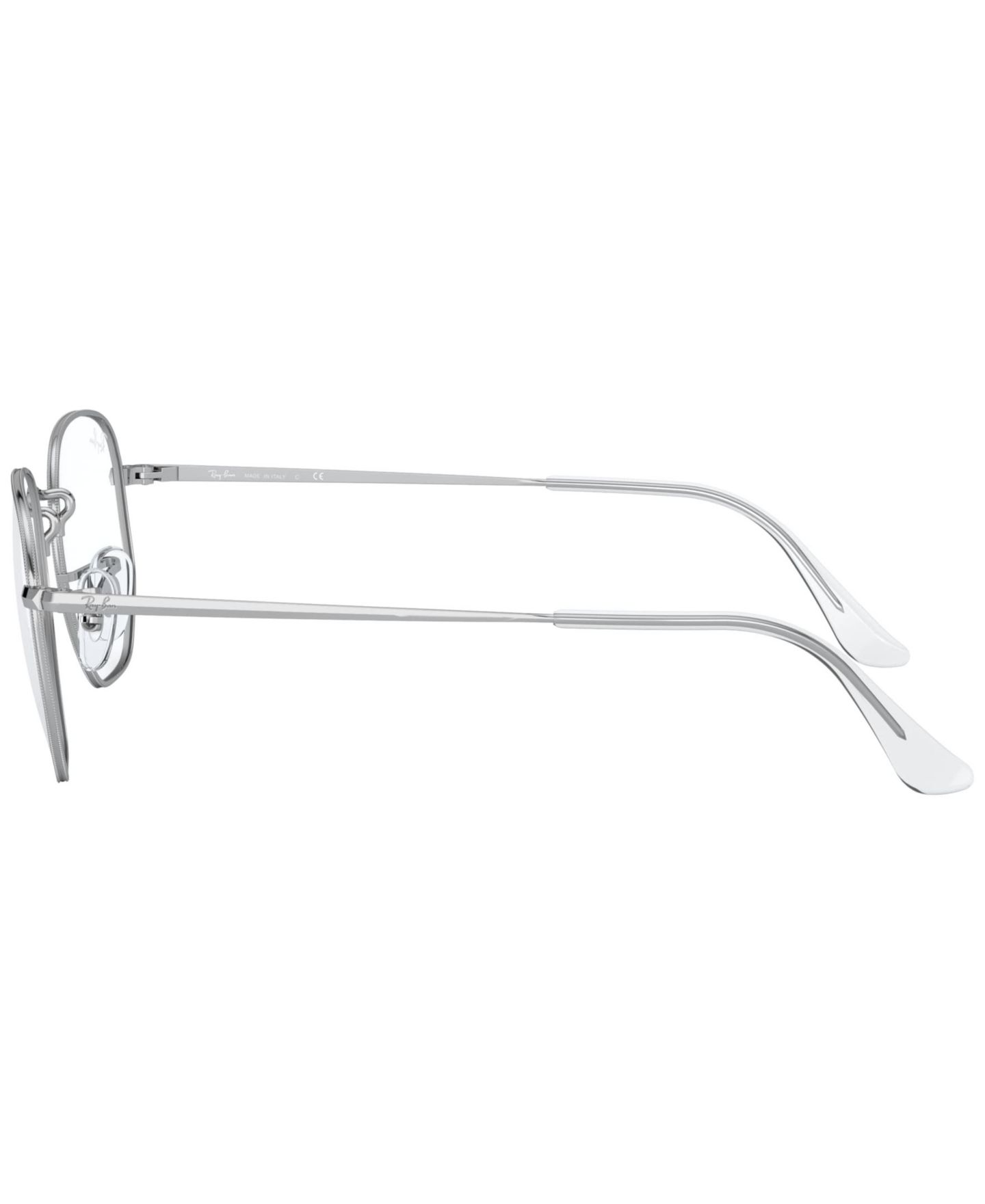 Очки Ray-Ban Unisex Irregular Metal RB6448 Hexagonal Optics Eyeglasses, цвет: Серебряный — фото 3
