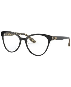 Dolce & Gabbana Dg3320 Women's Phantos Eyeglasses In Black