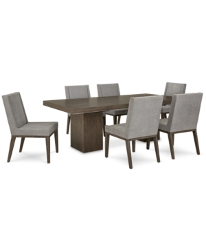 Furniture Lille 7pc Dining Set (rectangular Table & 6 Side Chairs)