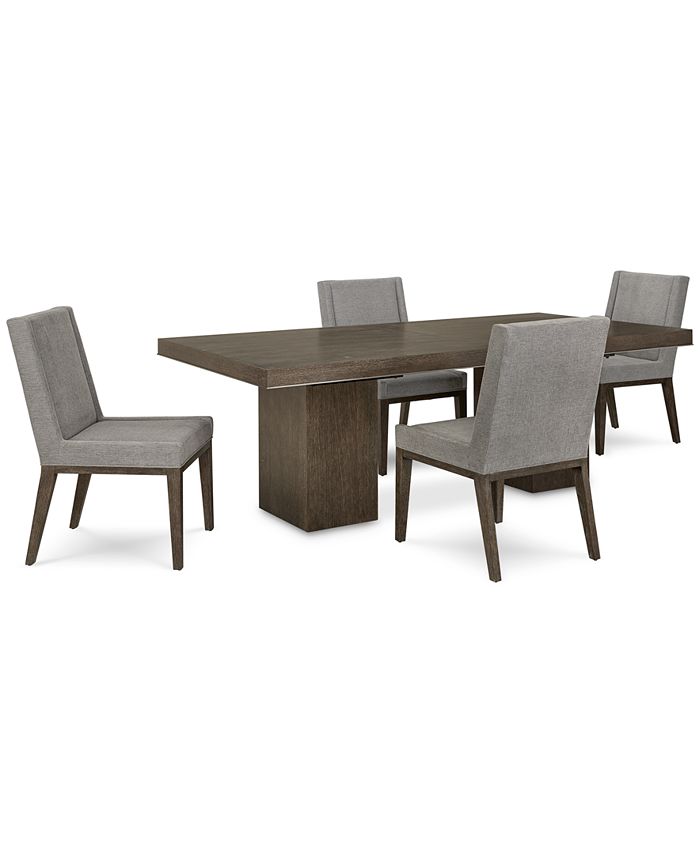 Bernhardt Lille 5pc Dining Set Rectangular Table 4 Side Chairs