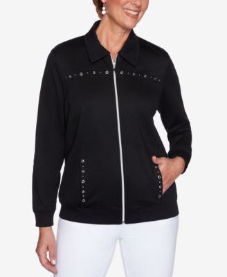 Alfred Dunner - Petite Clean Getaway Embellished Jacket
