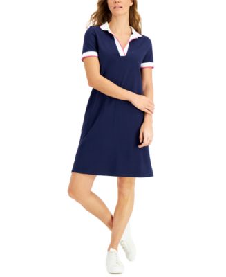 Charter Club Cotton Collared Shirtdress, Created for Macy's - Macy's