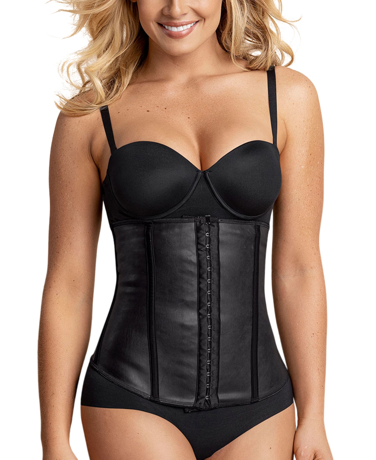 Women's Extra-Firm Compression, Latex Waist Trainer - Black