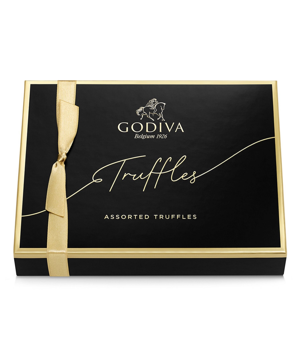 Godiva Signature Truffles Assorted Chocolate Gift Box, 12 Pieces In Transparent