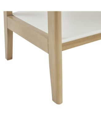 Parker 31"W Mid-century Trestle 5 Tier Wooden Shelf / Bookcase