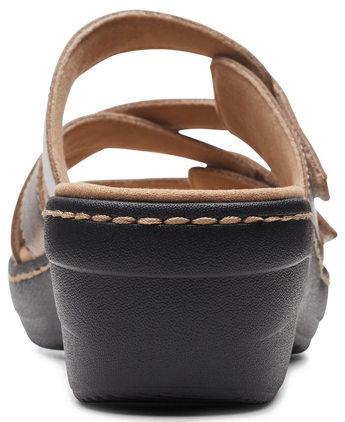 clarks women's merliah karli slip on strappy sandals