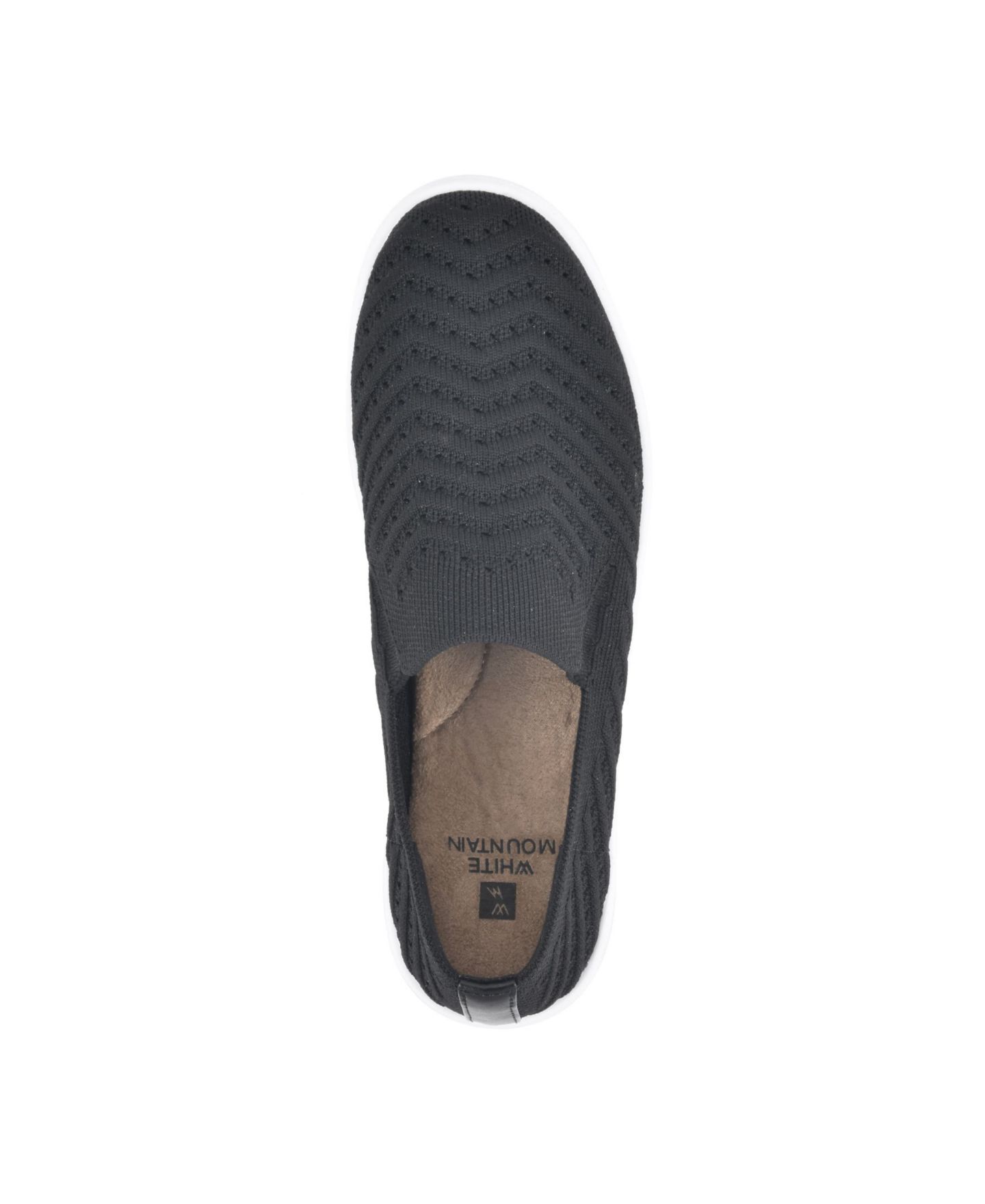 Женские кроссовки White Mountain Courage Slip On, цвет: Чёрный — фото 4