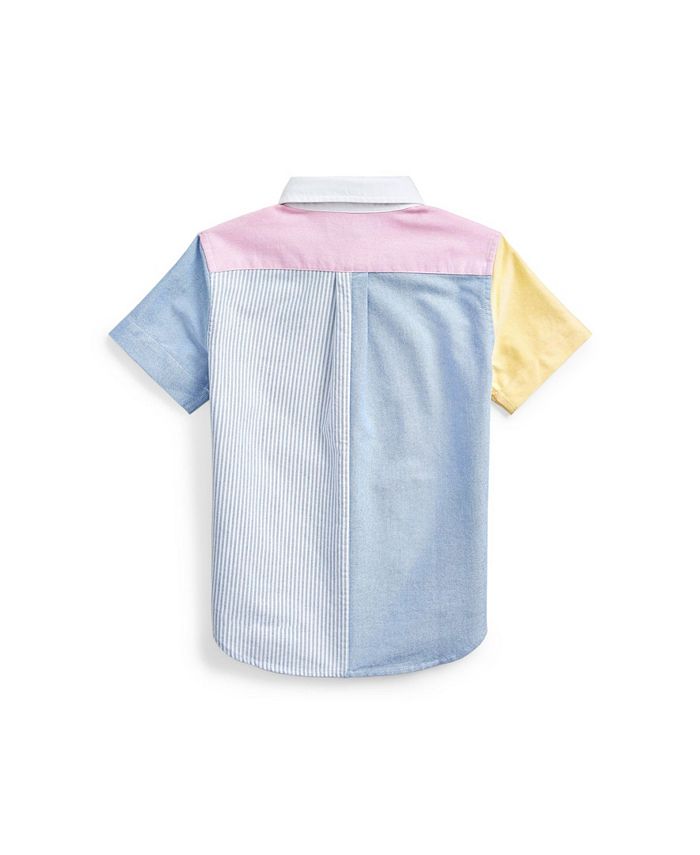 Polo Ralph Lauren Little Boys Striped Cotton Oxford Fun Shirt - Macy's