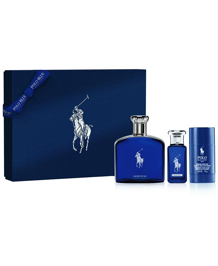 Ralph Lauren Men's 3Pc. Polo Blue Eau de Parfum Gift Set Macy's