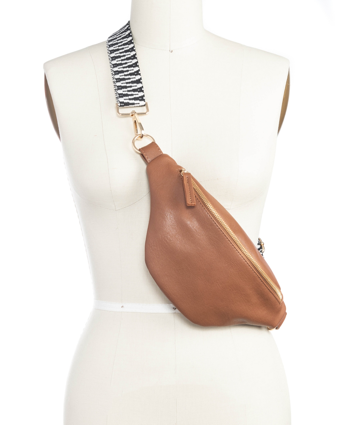 I.n.c. International Concepts Bean-Shaped Fanny Pack With Interchangeable Straps, Created for Macy's
