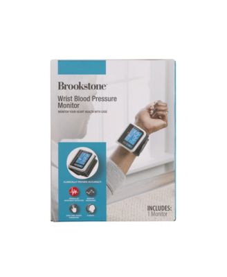 brookstone wrist blood pressure monitor