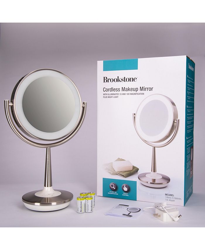 Brookstone Cordless Illuminated Makeup Mirror Macy's