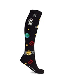 Men's and Women's Space and Orbits Knee High Compression Socks