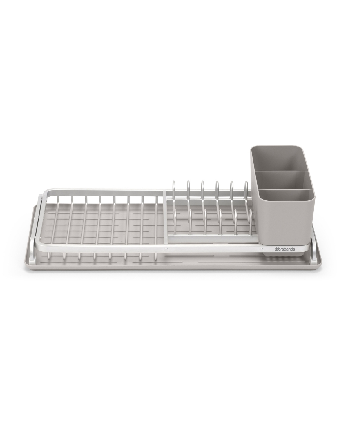 Compact Dish Drying Rack - Mid Grey