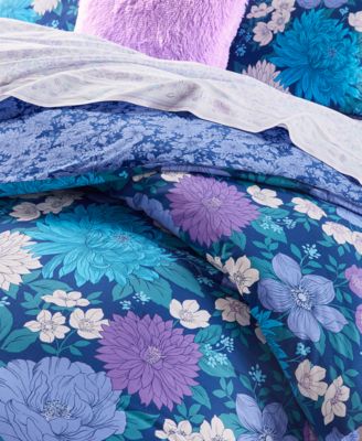 Whim by Martha Stewart Candice Floral Reversible 3-Pc. Comforter Sets, Created for Macy's